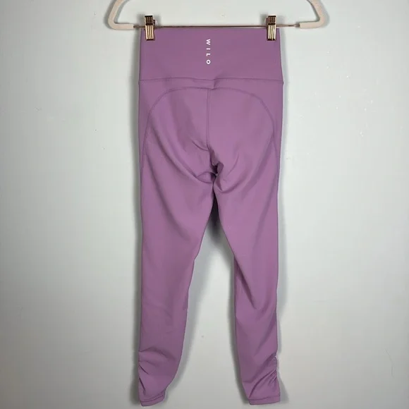 Wilo Lavender Rusched Ankle Leggings - Picture 8 of 8